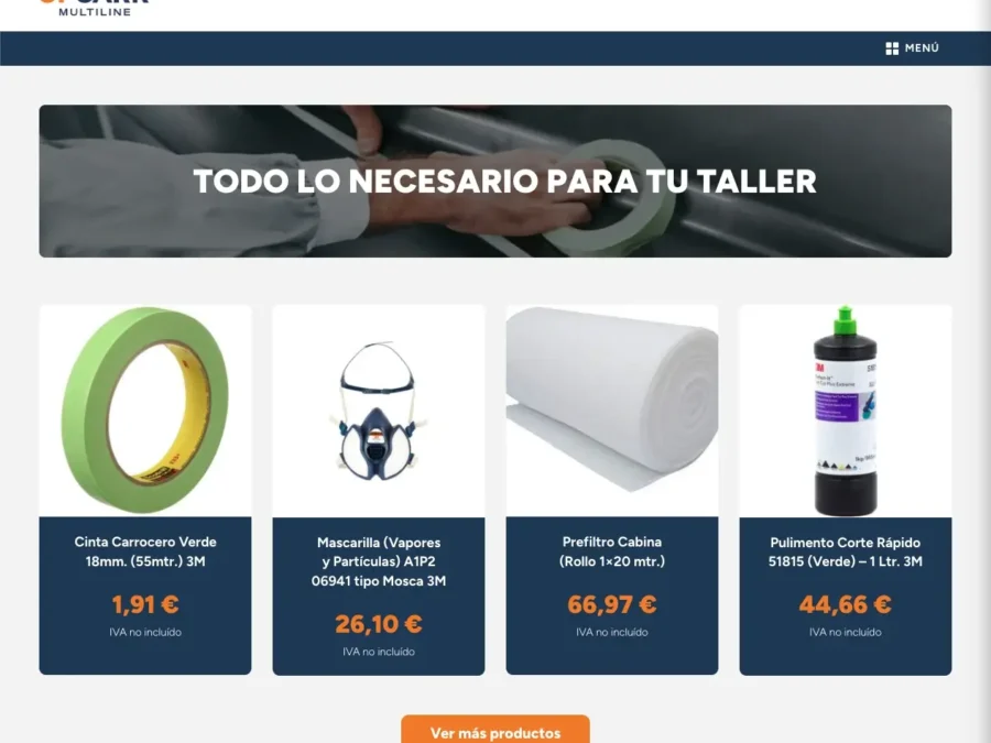 Tienda online creada para Upcarr en Motril