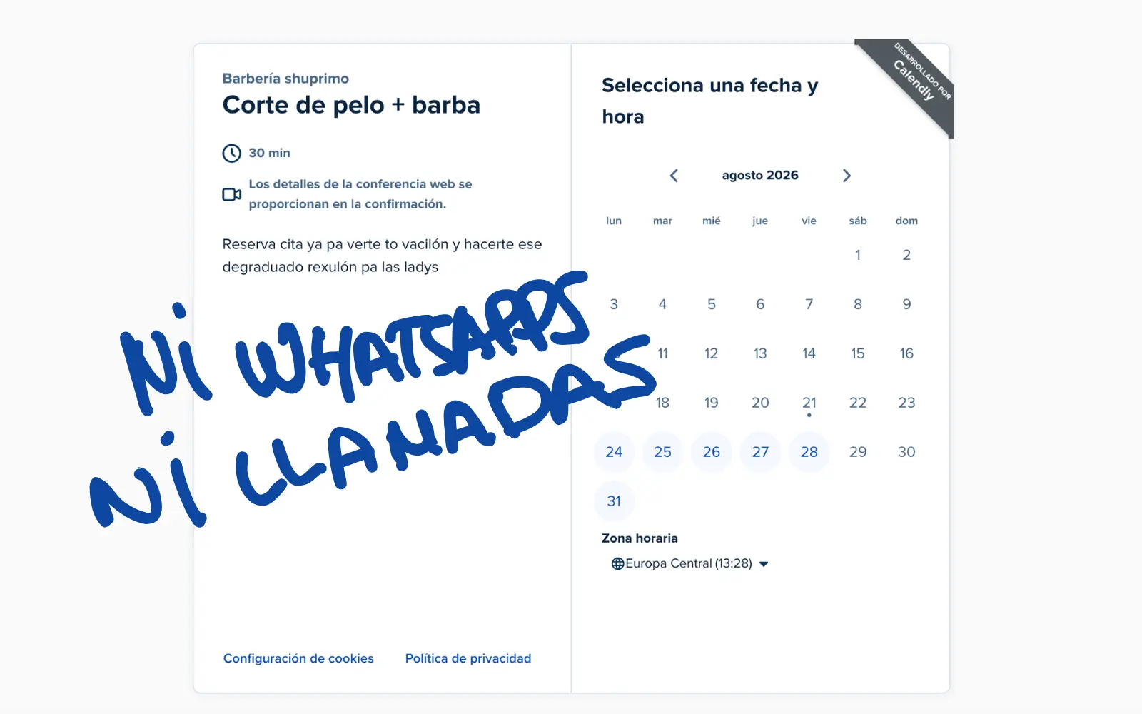 Sistema de citas online